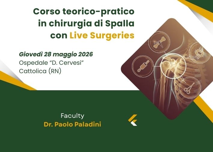 Corso teorico-pratico in chirurgia di Spalla con Live Surgeries - ONLINE